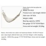 Hamac en maille de coton - Kf s d cb e b ceb ea n - Outdoor Starterkit