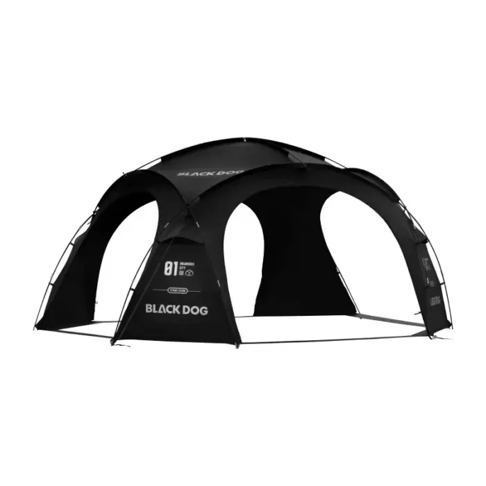 Grande tente dôme noire modulaire (18m²) - Kf s c ac dc dca bb a ab d x - Outdoor Starterkit