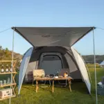 Tente de camping (pour 4 personne) en toile oxford - Kf s c b ed eeb d eeee - Outdoor Starterkit