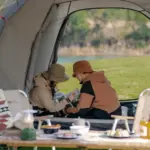 Tente de camping (pour 4 personne) en toile oxford - Kf s cb b b a e bd c c ai - Outdoor Starterkit