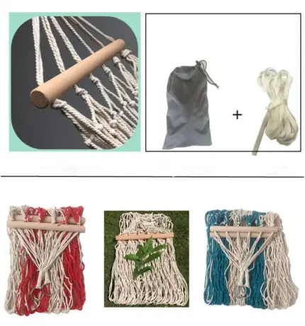 Hamac en maille de coton - Kf s d cf b d f f f e b g - Outdoor Starterkit