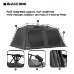 Tente de camping automatique en vinyle (5 à 8 personnes) - Kf s dab ebeb d e c e bee bn - Outdoor Starterkit