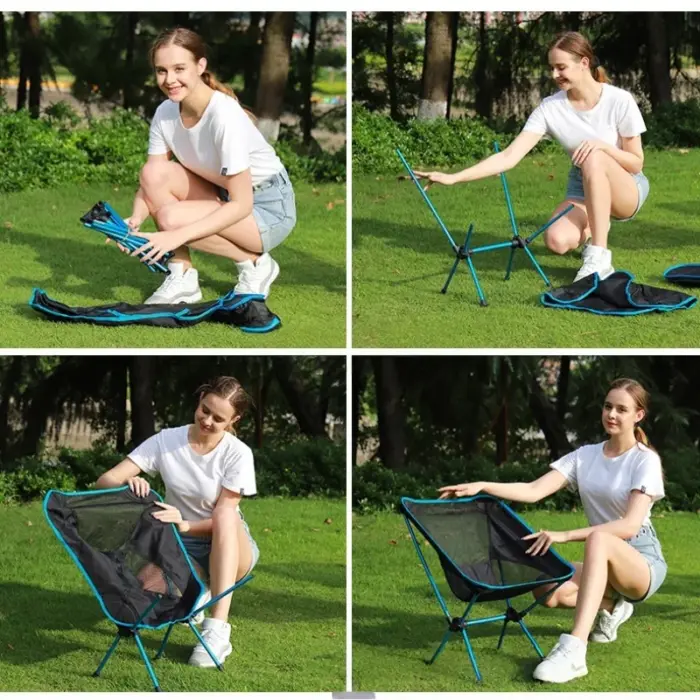 Chaise de camping pliable (avec sac de transport) - Kf s b e f bfb ddfaed a d dc - Outdoor Starterkit