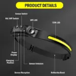 Lampe frontale rechargeable à capteur LED - Kf s ef ad e e e f - Outdoor Starterkit