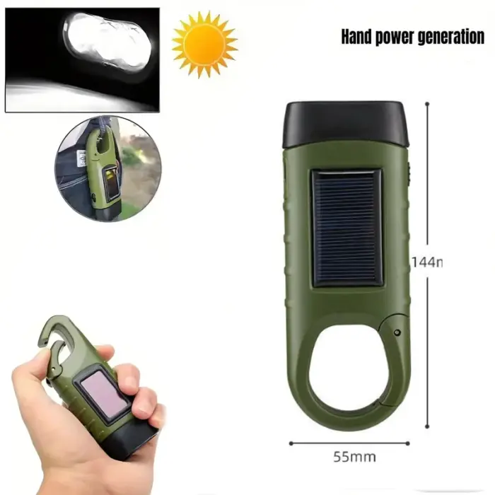 Lampe de poche LED (solaire et à manivelle) - Kf scc d b ef c b e k - Outdoor Starterkit