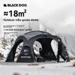 Grande tente dôme noire modulaire (18m²) - Kf sd de a bfc e d e x - Outdoor Starterkit