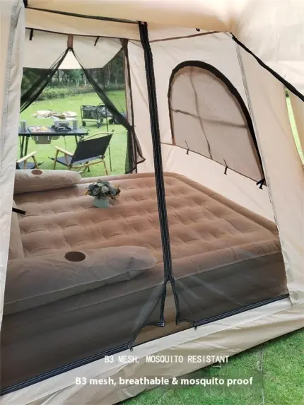 Tente gonflable de camping « Glamping Lodge » (4-5 personnes) - Kf s ccf e a d f f deeu - Outdoor Starterkit