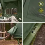 Tente 4 en 1 avec lit, sac de couchage et matelas (2 personnes) - Kf s a dadb d a a j - Outdoor Starterkit