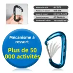 Lot de 6 mousquetons en aluminium - Kf s b fae c a d f e bbba affz - Outdoor Starterkit