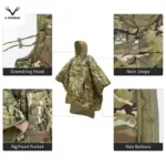 Poncho camouflage imperméable pour l'hiver - Kf s a a d e d cb b e ae dj - Outdoor Starterkit