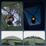 Tente 4 en 1 avec lit, sac de couchage et matelas (2 personnes) - Kf s b aead a e fbaa f c b a y - Outdoor Starterkit