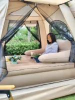 Tente gonflable de camping « Glamping Lodge » (4-5 personnes) - Kf seb d e d eeff da d dac - Outdoor Starterkit