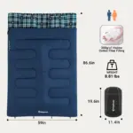 Sac de couchage en flanelle - Queen size - Kf s f f b ee abfedcd l - Outdoor Starterkit