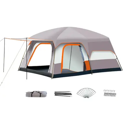 Tente familiale de camping (4 à 12 personnes) - Kf s c bf f fb ddd dfda bj - Outdoor Starterkit