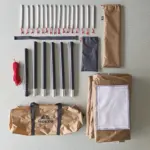 Tente tipi 4 de camping 4 personnes avec sortie pour poêle - Kf s ff ce c cac c d f cfr - Outdoor Starterkit